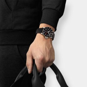 tissot seastar 1000 gmt quarz – schwarz 40mm kautschuk