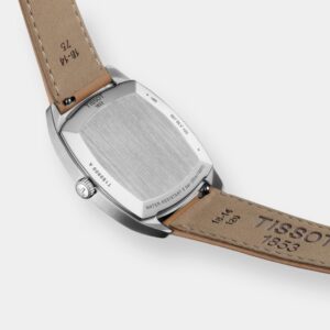 tissot stylist quarz – silber 32mm beige leder