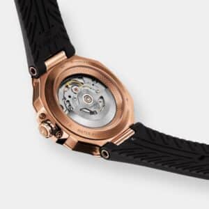 tissot t race powermatic 80 – rosè 41mm silikon schwarz