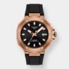 tissot t race powermatic 80 – rosè 41mm silikon schwarz