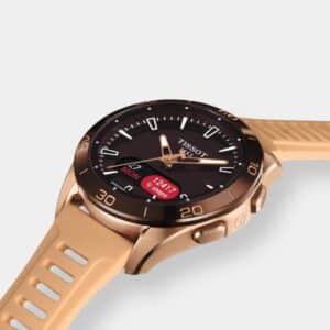 tissot t touch connect sport – beige 43mm titan rosé pvd