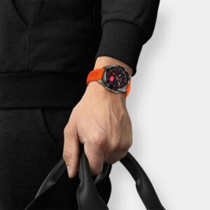 tissot t touch connect sport – orange 43mm titan keramik