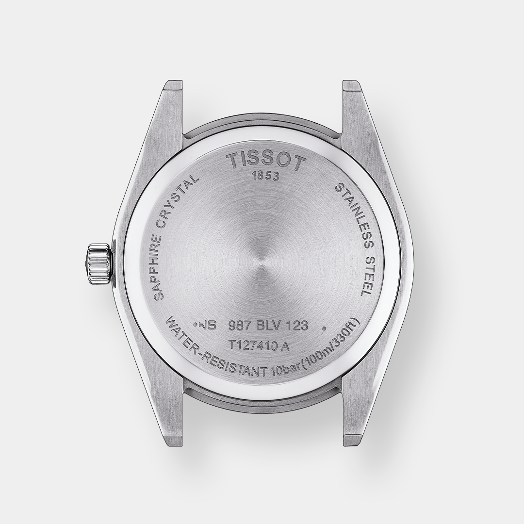Tissot Gentleman Quarz – Silber 40mm Leder Braun – Bild 2