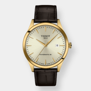Tissot Classic Dream Powermatic 80 – Beige 40mm Leder