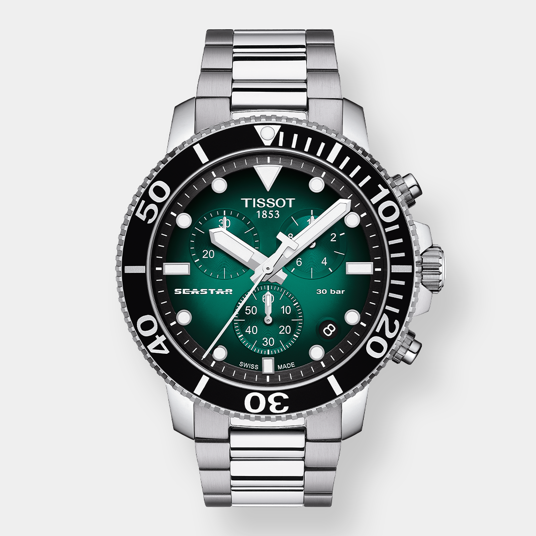 Tissot Seastar 1000 Chronograph – Grün 45mm Edelstahl