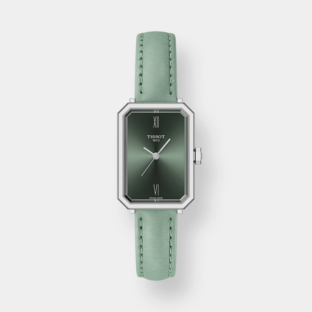 Tissot SRV Quarz – Leder Grün 22mm Silber Edelstahl