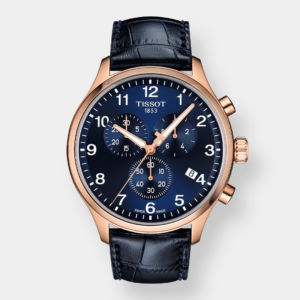 Tissot Chrono XL Classic Quarz – Blau 45mm Rosé PVD