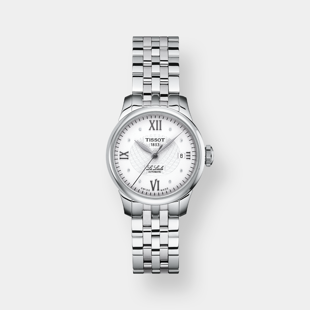 Tissot Le Locle Automatic – Silber Edelstahl 25mm Diamanten