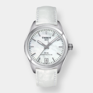 Tissot PR 100 Powermatic 80 Lady – Perlmutt 33mm Stahl