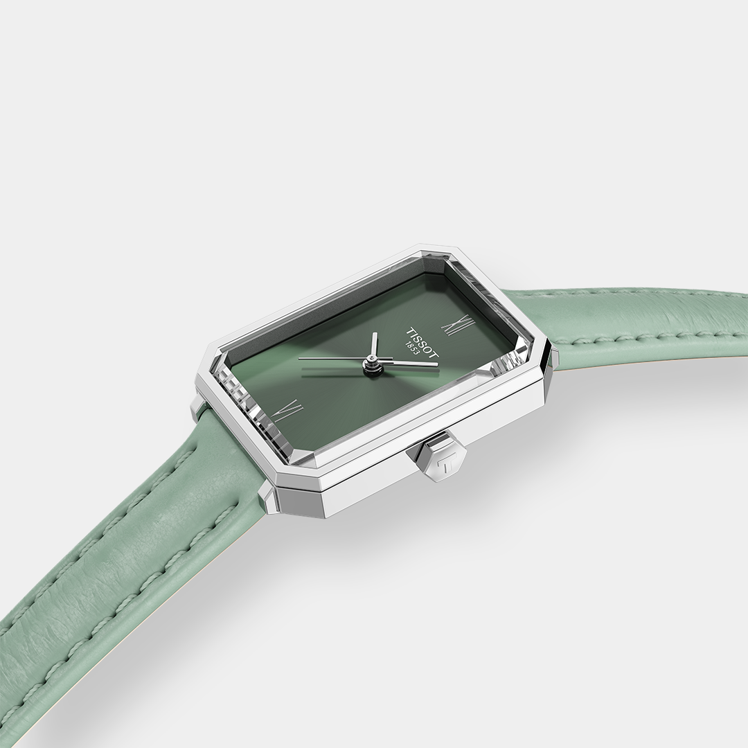 Tissot SRV Quarz – Leder Grün 22mm Silber Edelstahl – Bild 3