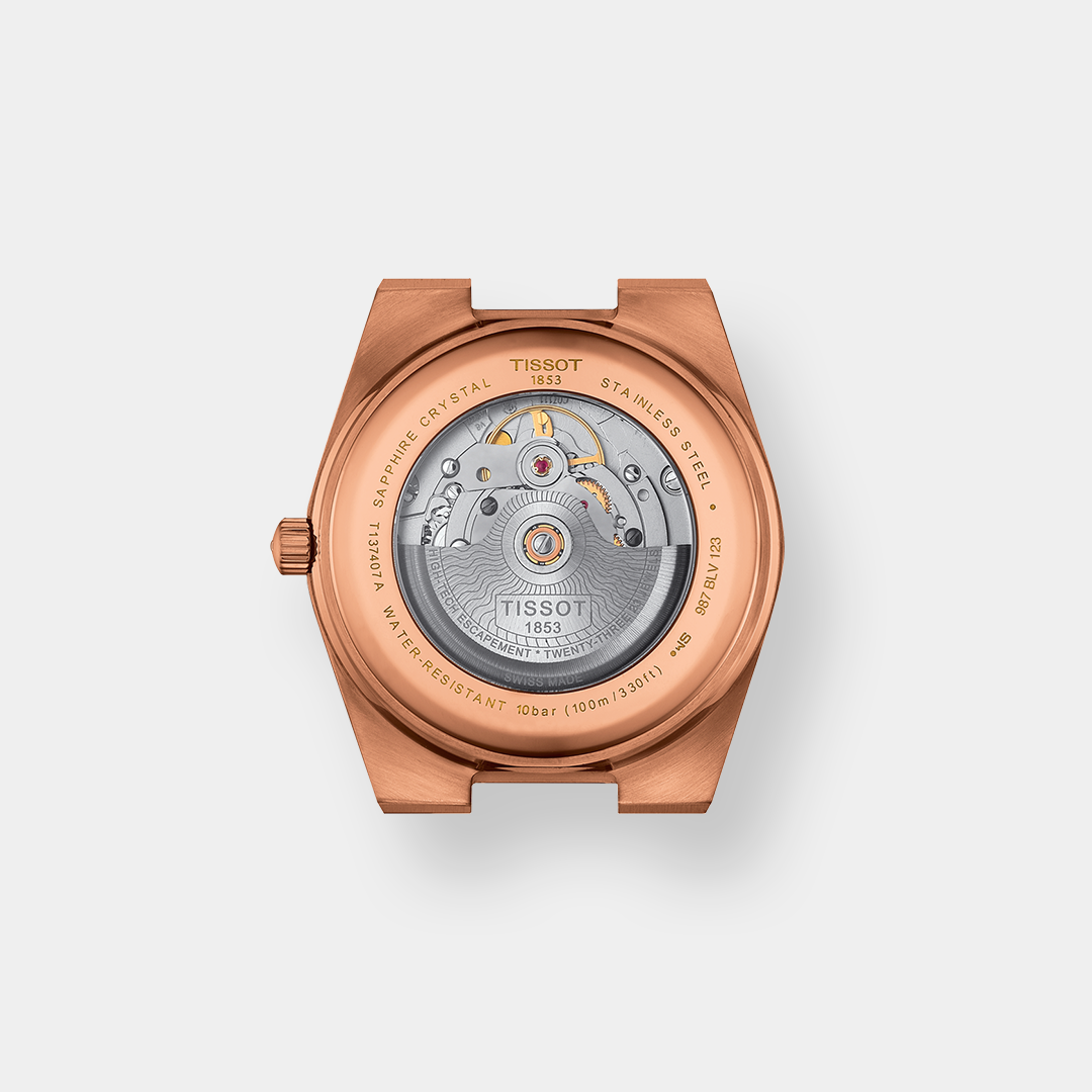 Tissot PRX 40 205 Powermatic 80 – Blau 40mm Rosé Edelstahl – Bild 2