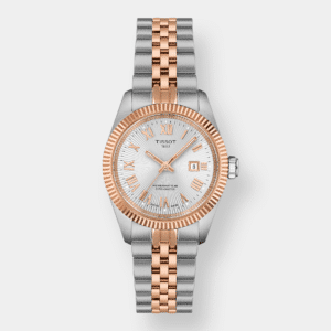 tissot ballade powermatic 48 cosc bicolor 30mm edelstahl