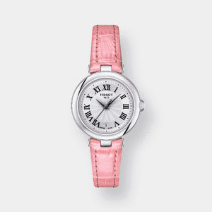 tissot bellissima small lady quarz – silber 26mm leder rosa