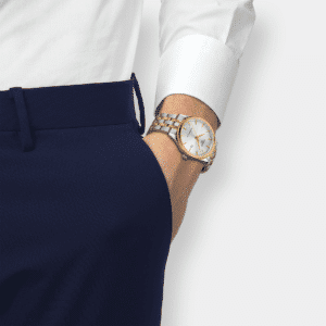 tissot classic dream powermatic 80 – bicolor silber 40mm