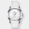 tissot couturier automatic – weiß 32mm leder