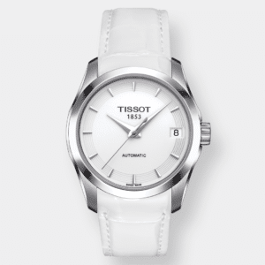 tissot couturier automatic – weiß 32mm leder