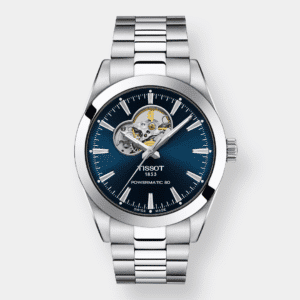 tissot gentleman open heart automatic – blau 40mm edelstahl