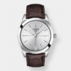 tissot gentleman quarz – silber 40mm leder braun