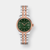 tissot le locle automatic – bicolor grün 29mm diamanten