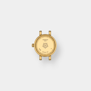 tissot lovely round quarz – blau gold 19.5mm leder