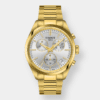 tissot pr 100 chronograph quarz – silber 40mm gold edelstahl