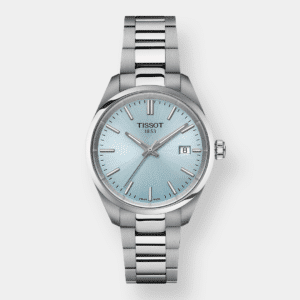 tissot pr 100 quarz – ice blue 34mm edelstahl