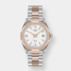 tissot prc 100 solar quarz bicolor weiss 34mm edelstahl