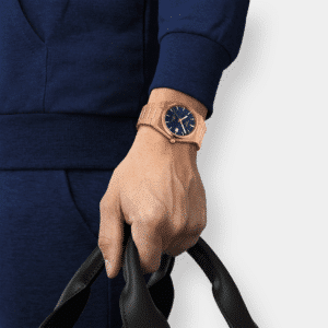 tissot prx 40 205 powermatic 80 – blau 40mm rosé edelstahl