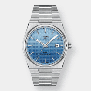 tissot prx 40 205 powermatic 80 – gradient ice blue 40mm