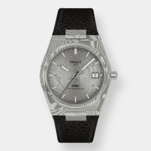 tissot prx powermatic 80 – grau 38mm damascus leder