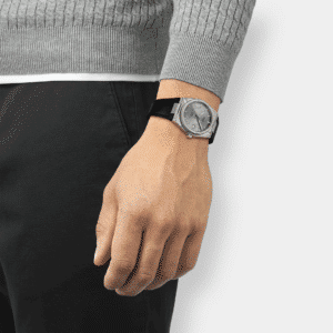tissot prx powermatic 80 – grau 38mm damascus leder