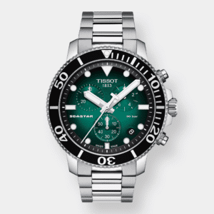 tissot seastar 1000 chronograph – grün 45mm edelstahl