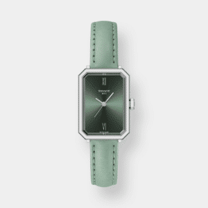 tissot srv quarz – leder grün 22mm silber edelstahl