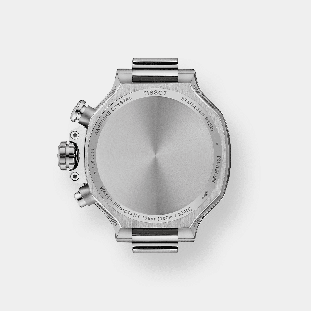 tissot t race chronograph – weiß perlmutt 38mm silikon