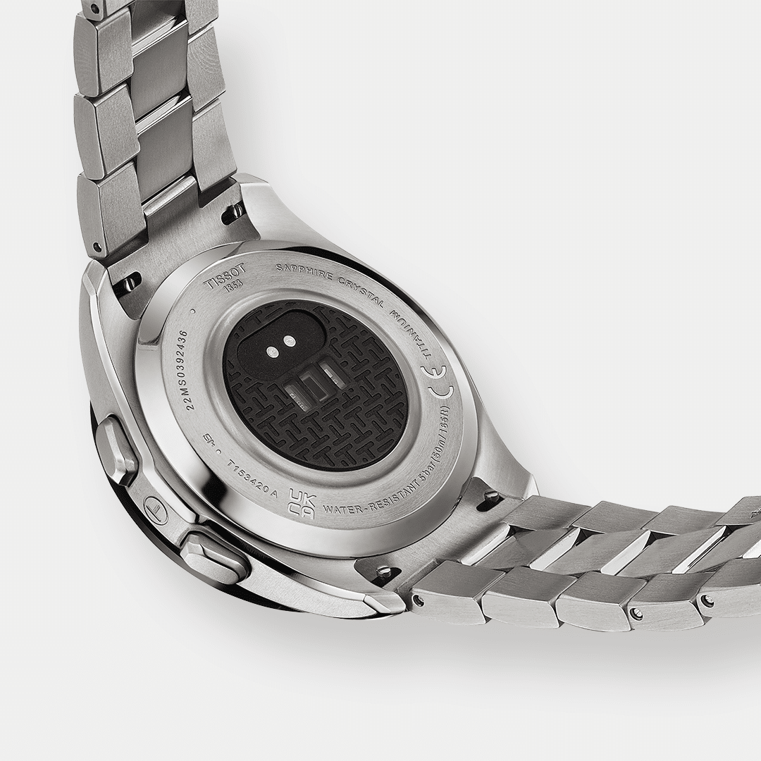 tissot t touch connect smartwatch quarz – schwarz 43mm titan