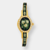 038 04021 andrè mouche rose crystal quarz gold 22mm edelstahl