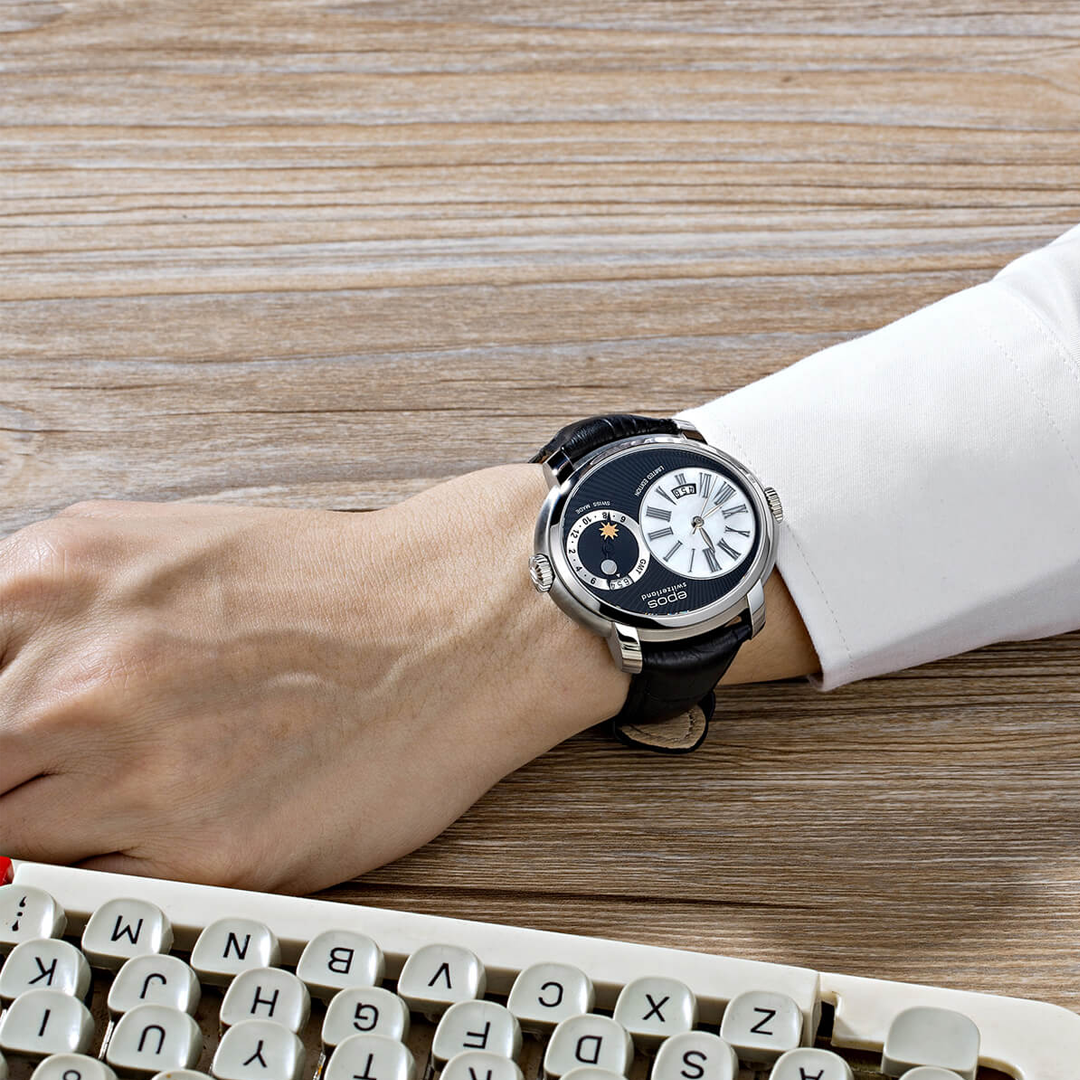 Epos Artistry 3400 GMT – Silber 47mm Limited Edition – Bild 2