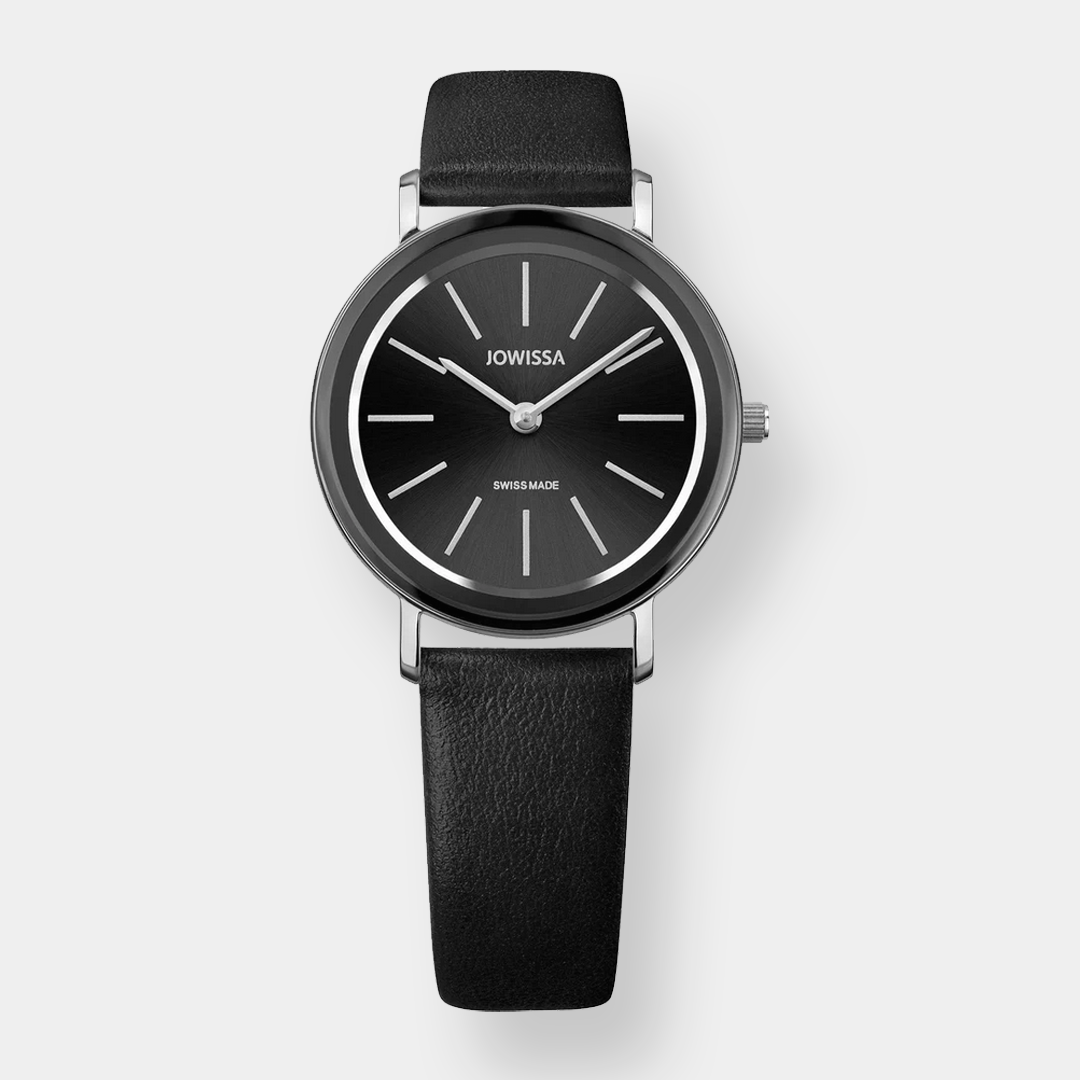 Jowissa . Alto Quarz – Schwarz 30mm Leder