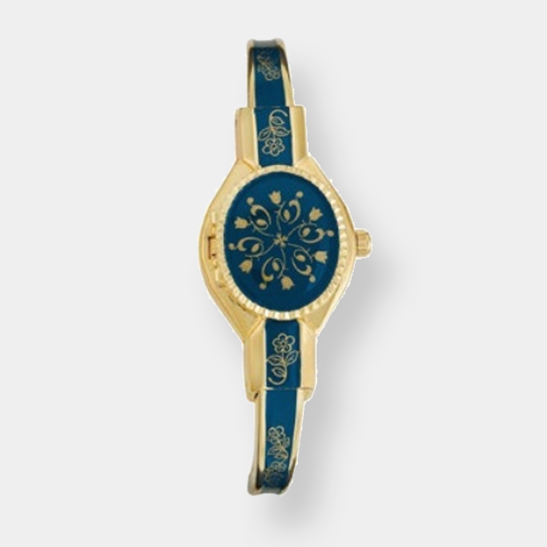 André Mouche ELEGANCE – Blau 36x22mm Gold