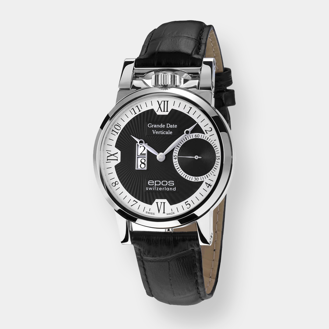 Epos Artistry 3383 Vertical BD – Silber 41mm Handaufzug