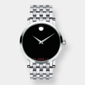 Movado Red Label Automatik – Schwarz 42mm Edelstahlband