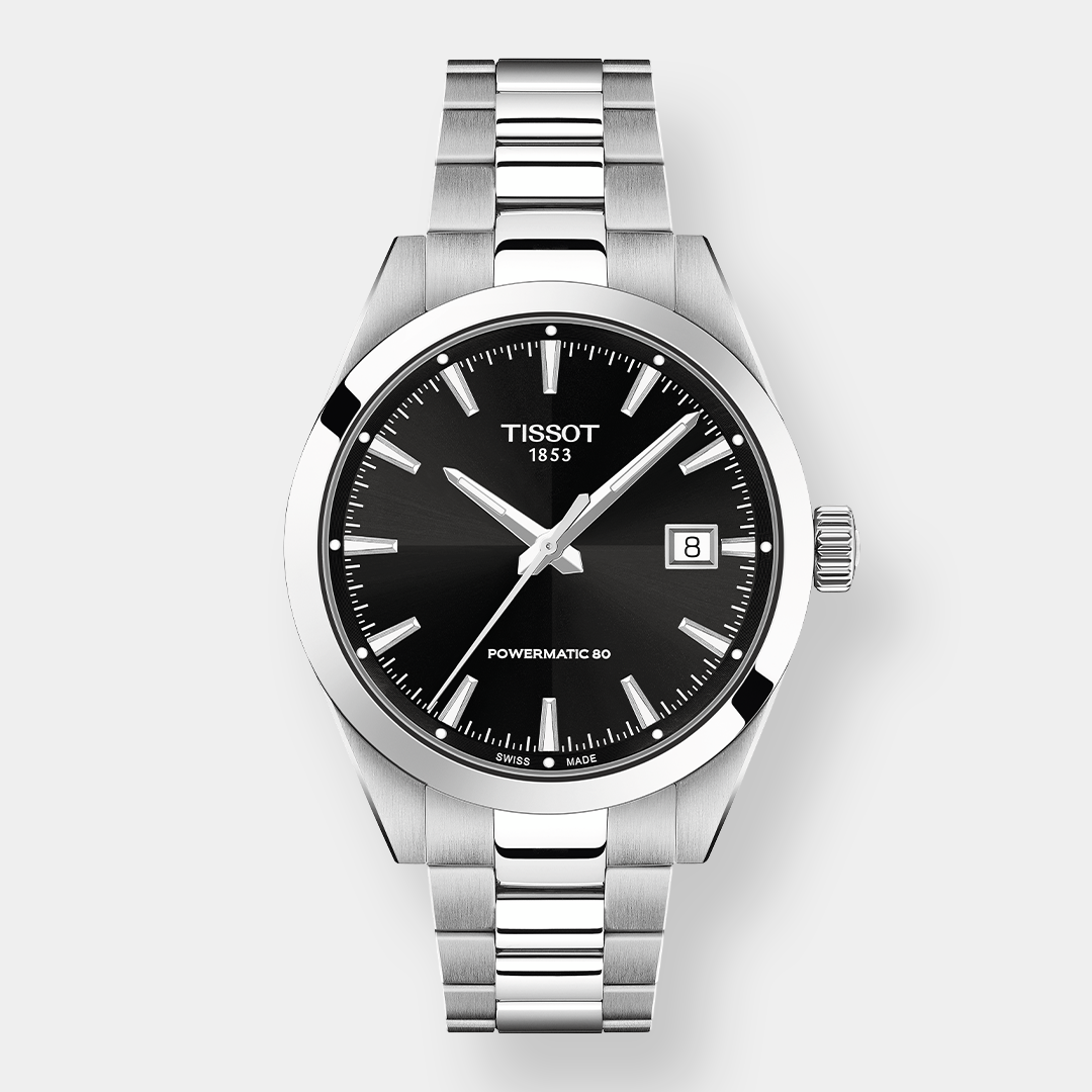 Tissot Gentleman Powermatic 80 – Schwarz 38mm Edelstahl
