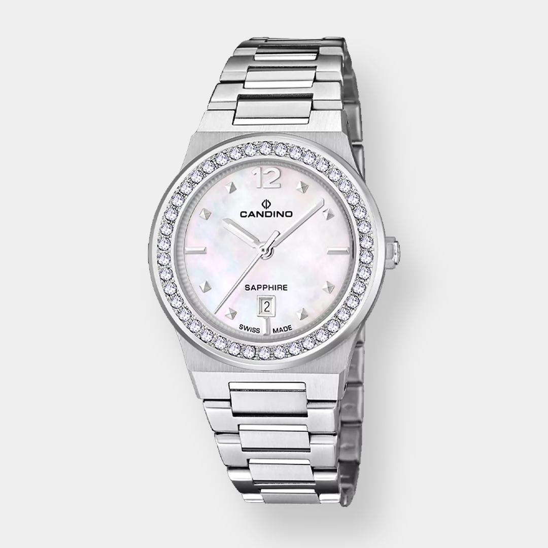 Candino Lady Casual Quarz – Weiß 34mm Edelstahl