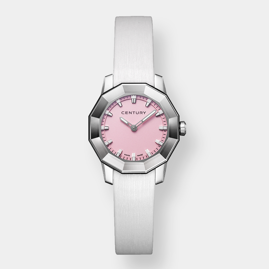 Century . Prime Time Quarz – Pink 24mm Saphir Edelstahl