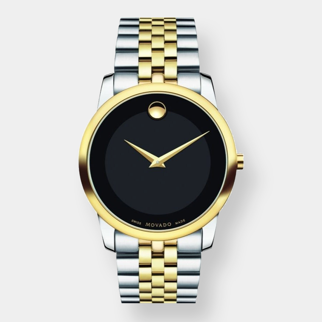 Movado Museum Classic Quarz - Bicolor 40mm Schwarz