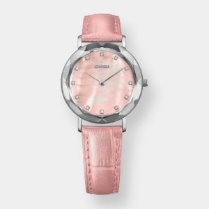 Jowissa . Aura Quarz – Rosé 30mm Silber Edelstahl