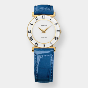 Jowissa . Roma Colori Quarz – Weiß 30mm Gold PVD