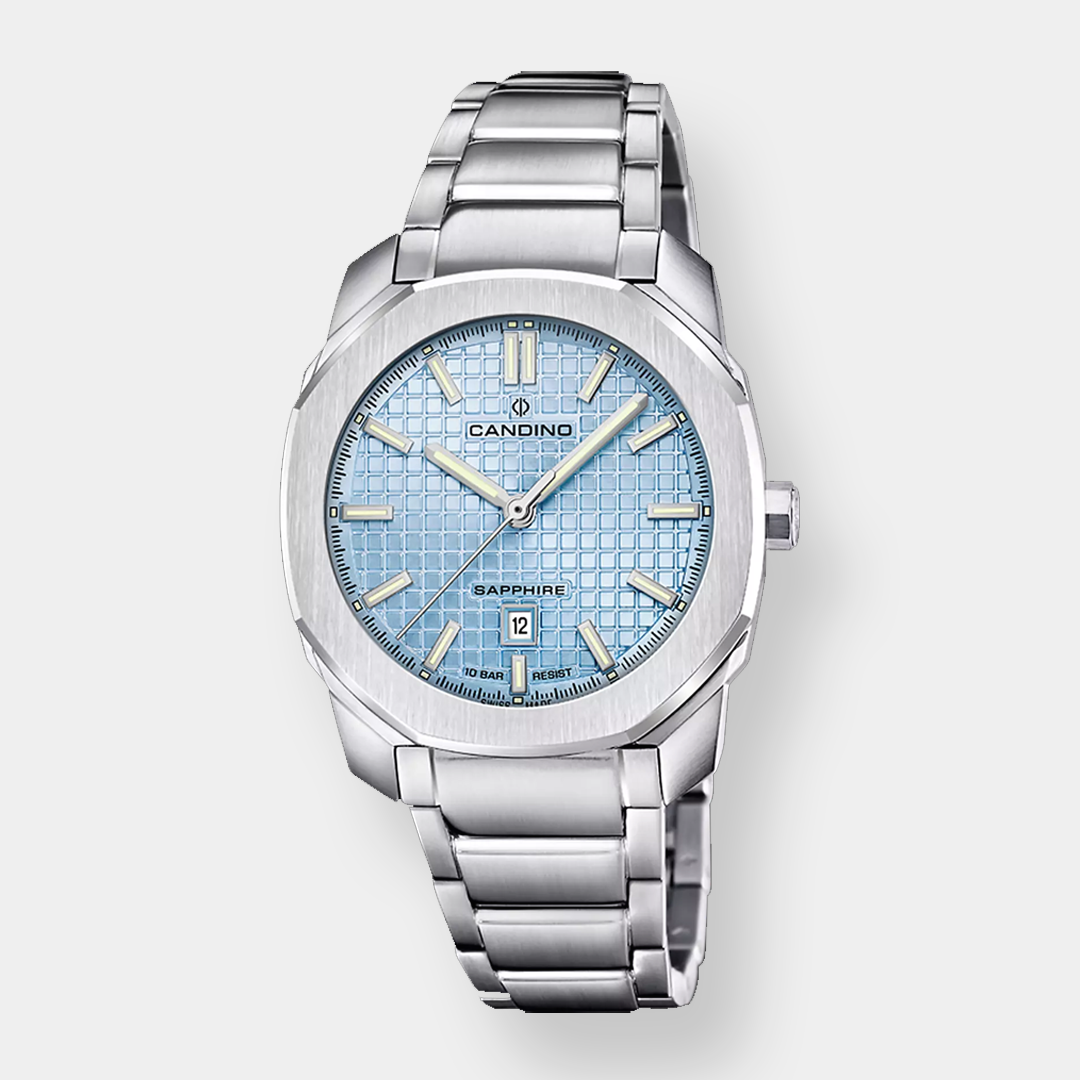 Candino Classic Coupe Quarz – Blau 35mm Edelstahl