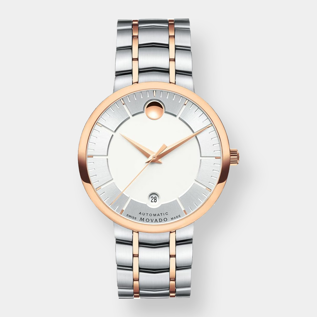 Movado 1881 Automatic – Silber 40mm Edelstahl Bicolor