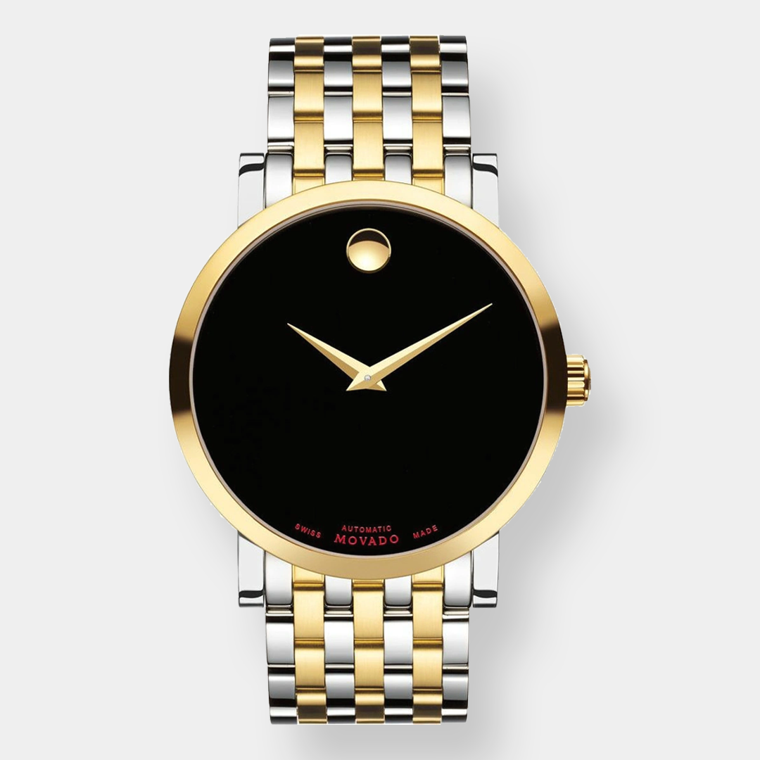 Movado Red Label Automatic – Bicolor 42mm Edelstahl